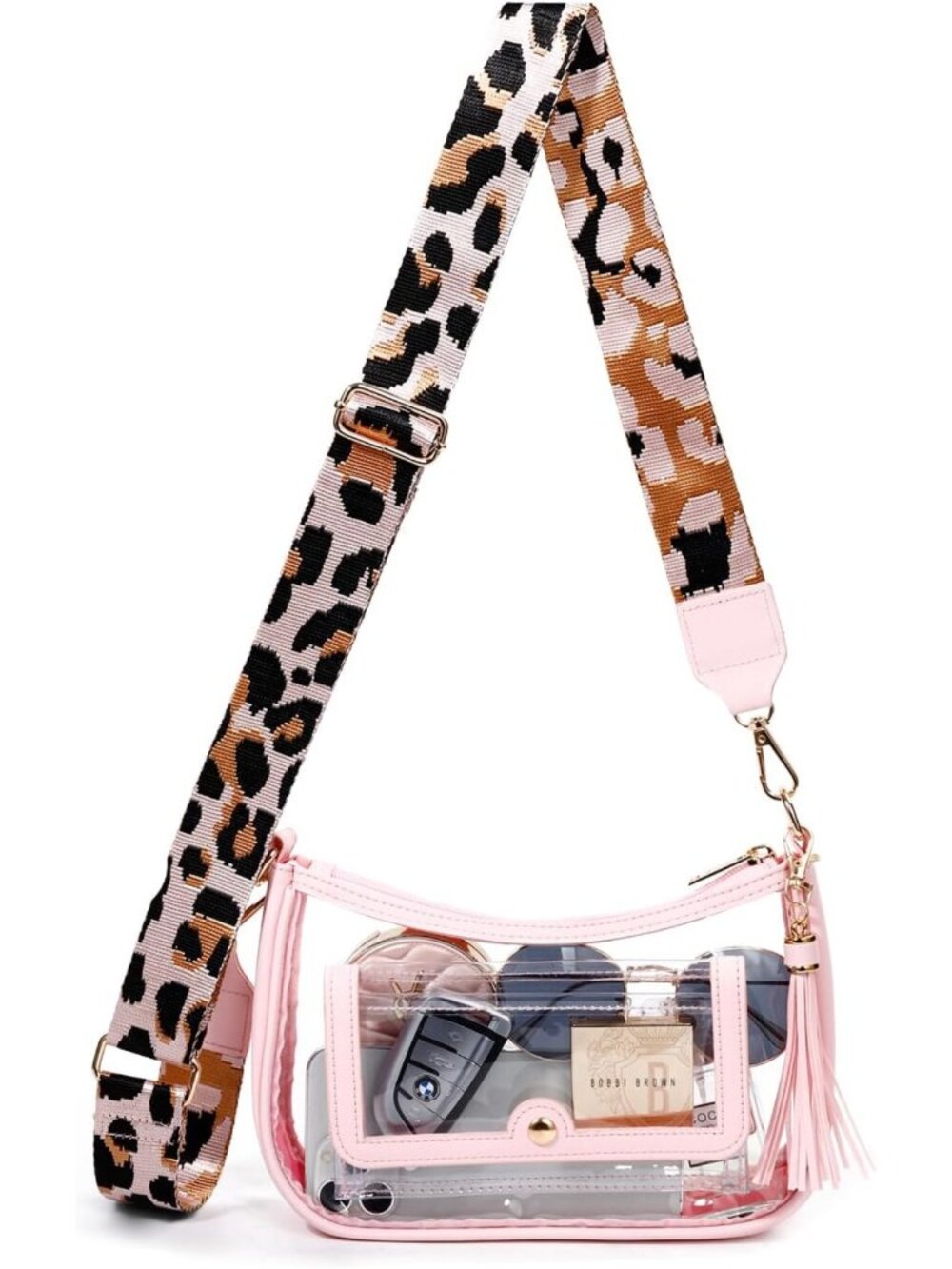 Stadium Approved Clear Crossbody Bag for Events | Stylish Transparent Purse